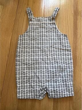 Janie and Jack Baby Pineapple Print Overalls 18-24 Months